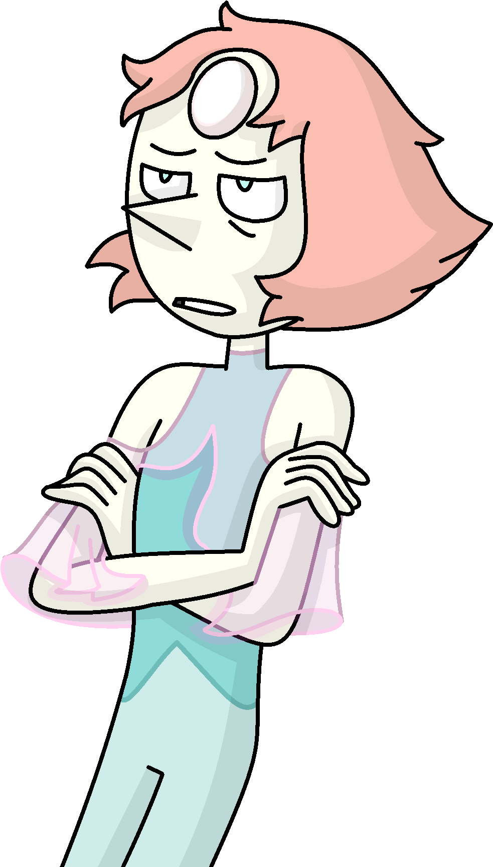 Stressed Pearl Shaded 160516wd - Pearl Steven Universe Shading Clipart (1000x1800), Png Download