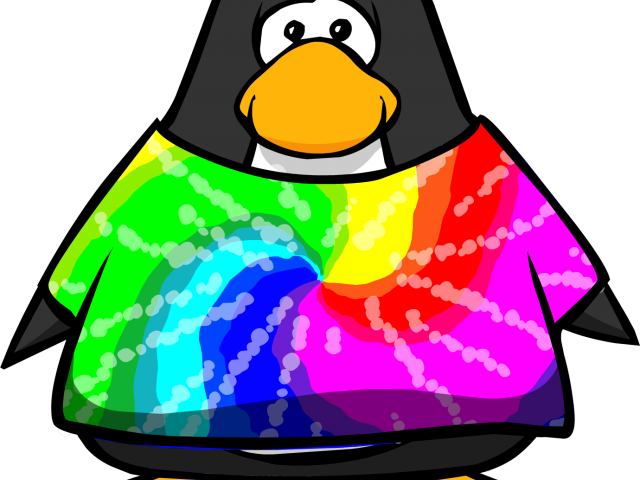 Shirt Clipart Tie Dye Shirt - Club Penguin - Png Download (640x480), Png Download