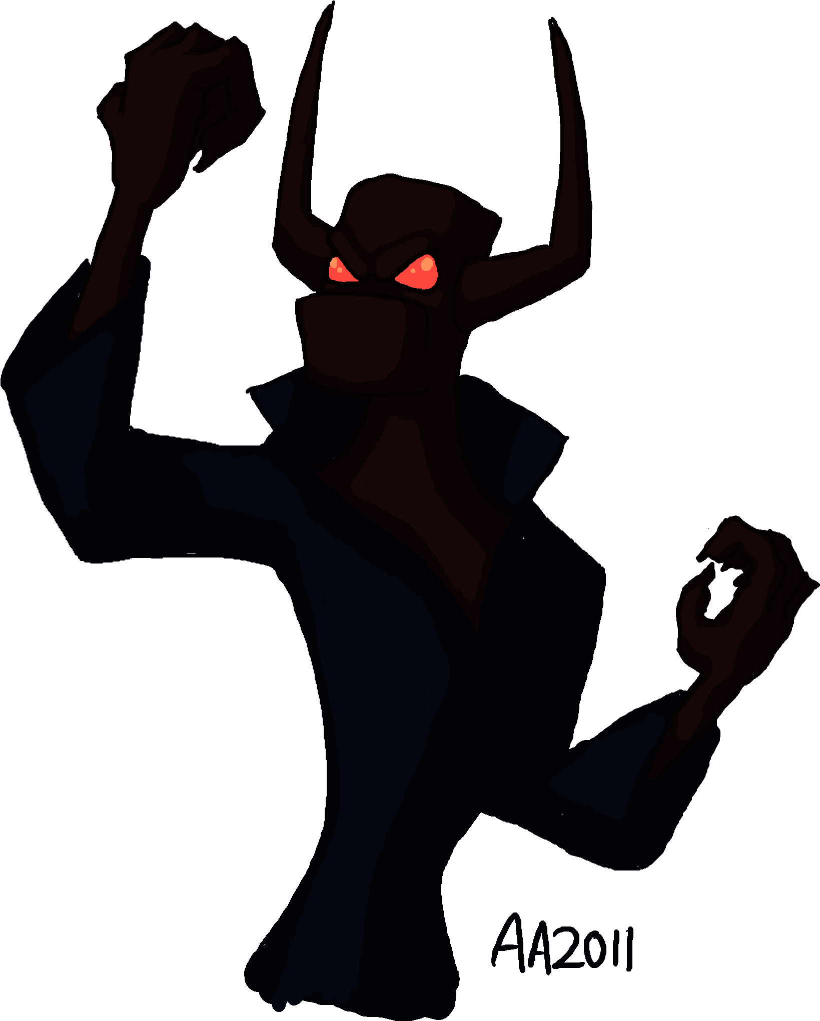 Demon Silhouette At Getdrawings Com Free For - Outline Transparent Satan Silhouette Clipart (1776x2178), Png Download