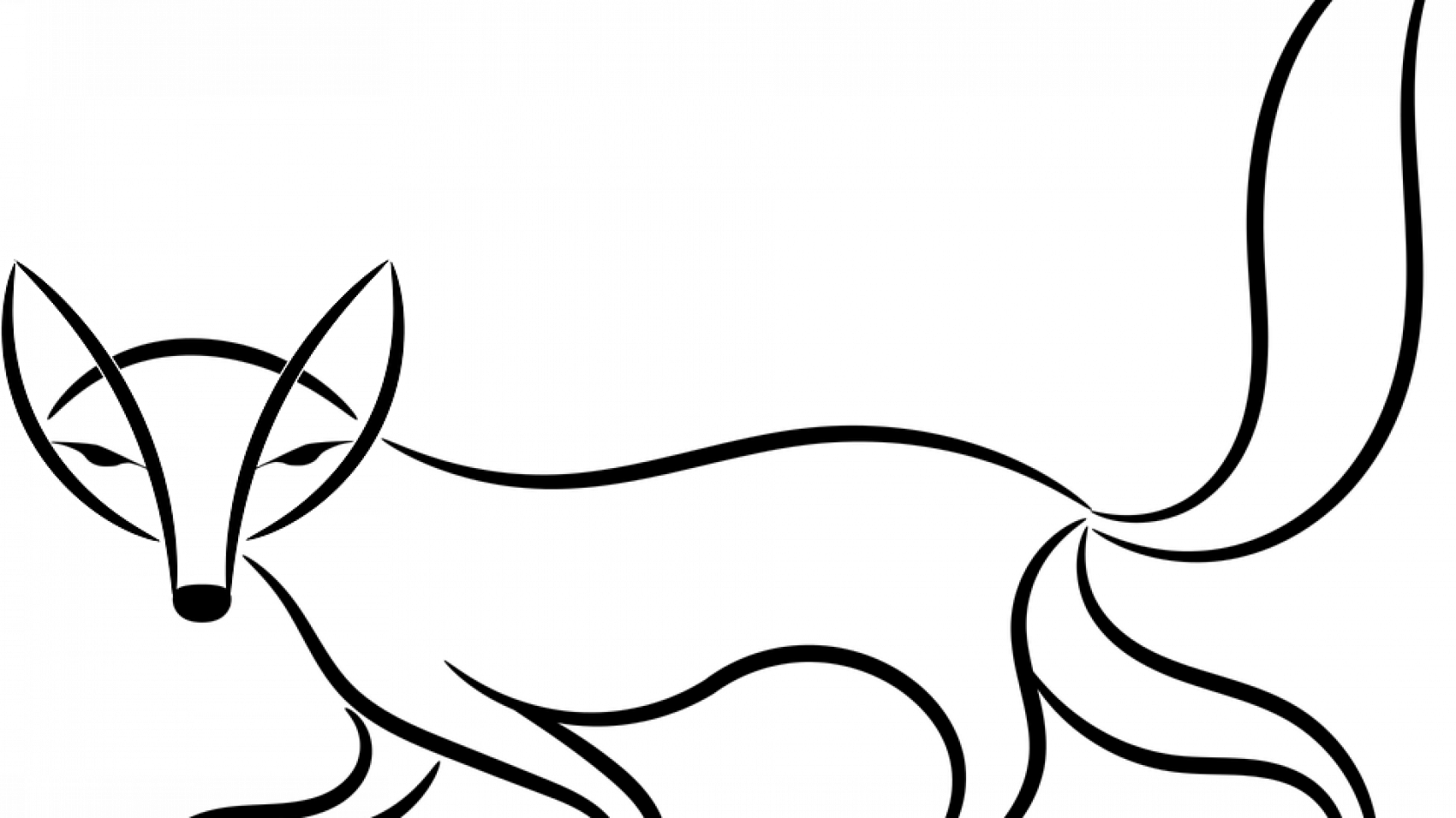 Is A Mistake Good Or Bad - Free Fox Clipart Black And White - Png Download (1700x956), Png Download