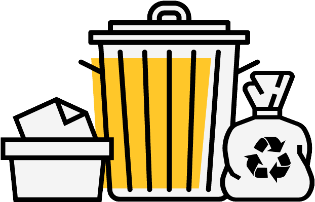 Let Us Take Out Your Trash And Organics - Waste Clipart (865x611), Png Download