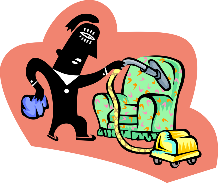 Vector Illustration Of Man Completes House Chores With Clipart (835x700), Png Download