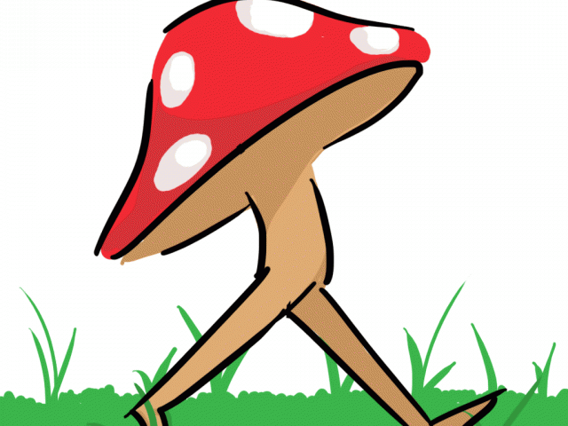 Mushroom Clipart Animation - Gif - Png Download (640x480), Png Download