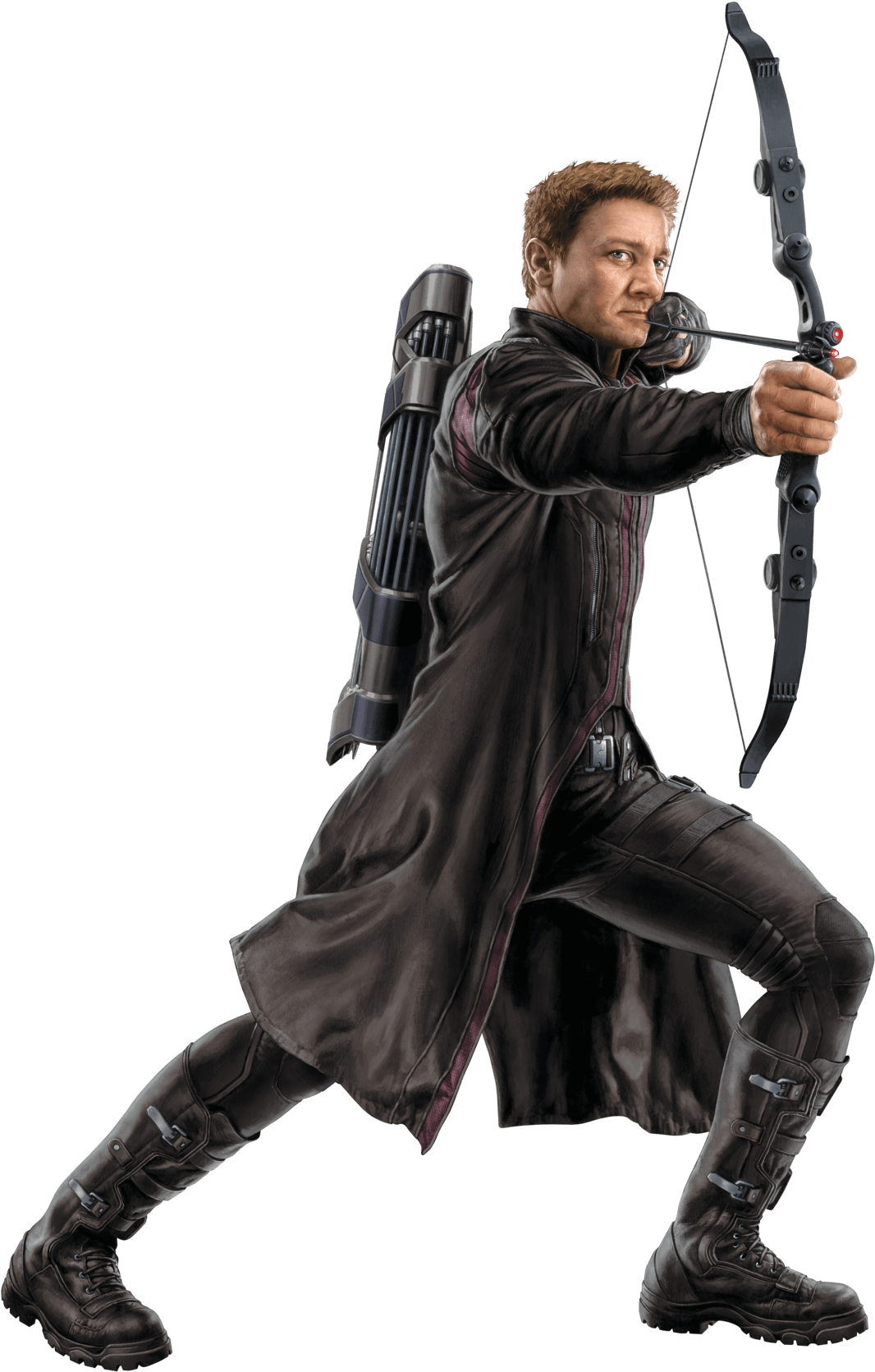 Hawkeye Front - Hawkeye Transparent Png Clipart (1123x1772), Png Download
