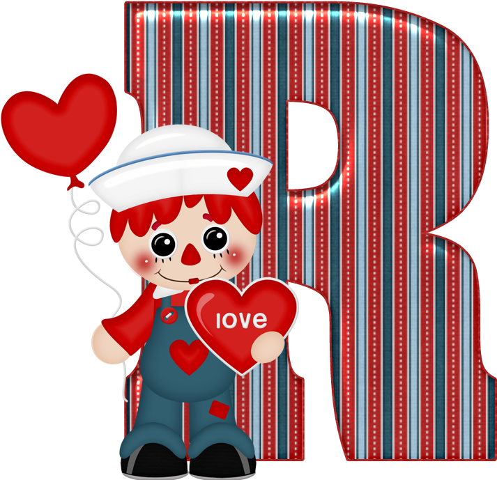 R - - ✿‿ - Alphabet Clipart (748x749), Png Download