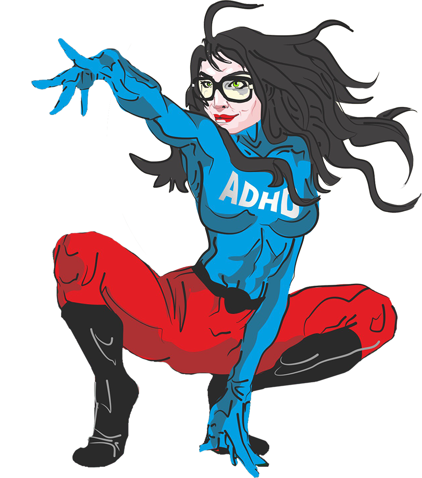 Illustration Of Franny As An Adhd Super Hero - Cartoon Clipart (837x948), Png Download