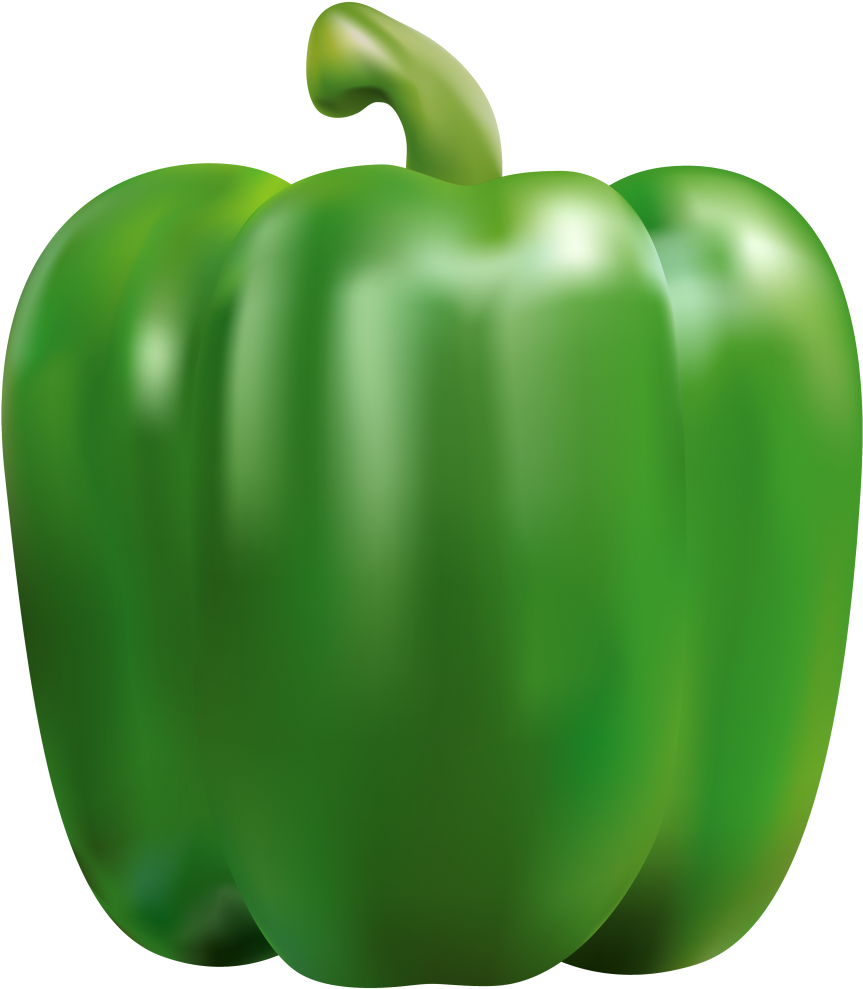 Pepper Clipart Mirchi - Green Pepper Clip Art - Png Download (894x1024), Png Download