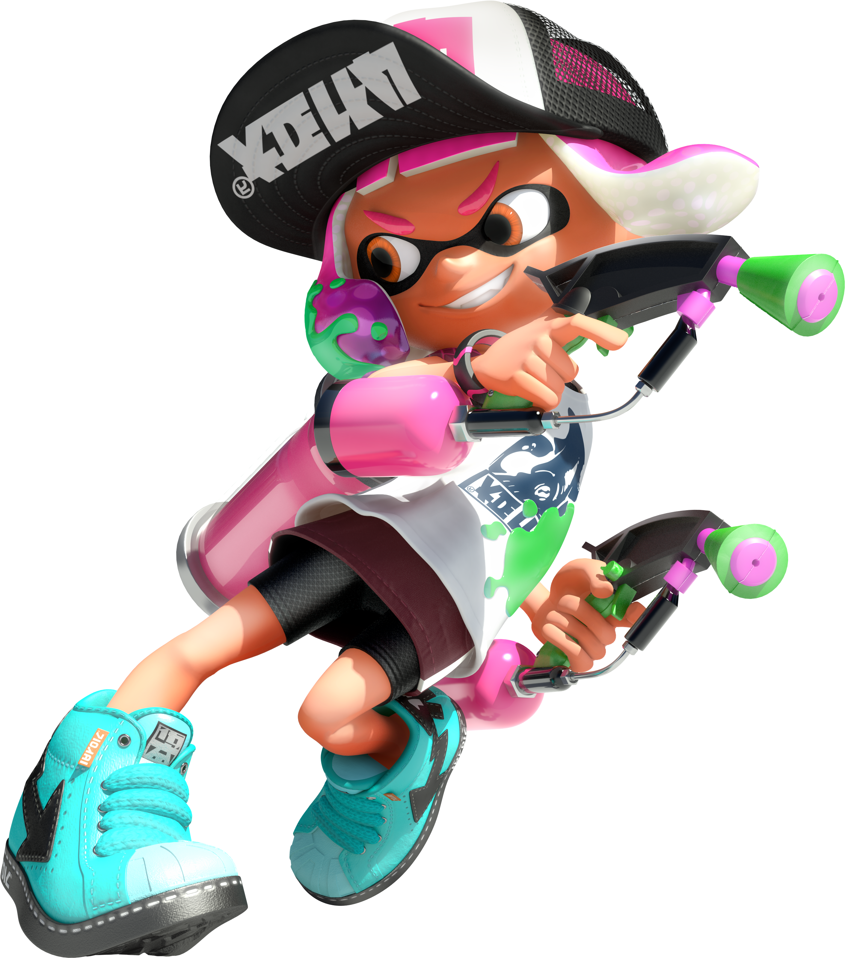 2 Clipart Splatoon - Inkling Girl Splatoon 2 - Png Download (3801x3500), Png Download