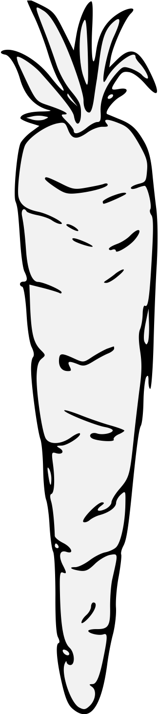 Carrot Clipart (332x1462), Png Download