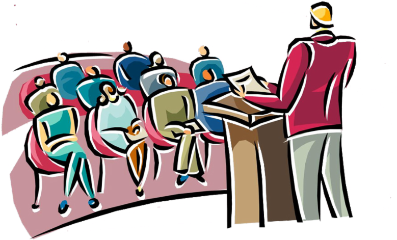 Key West Garden Club Monthly Lectures - Listening To The Speaker Clipart (800x493), Png Download