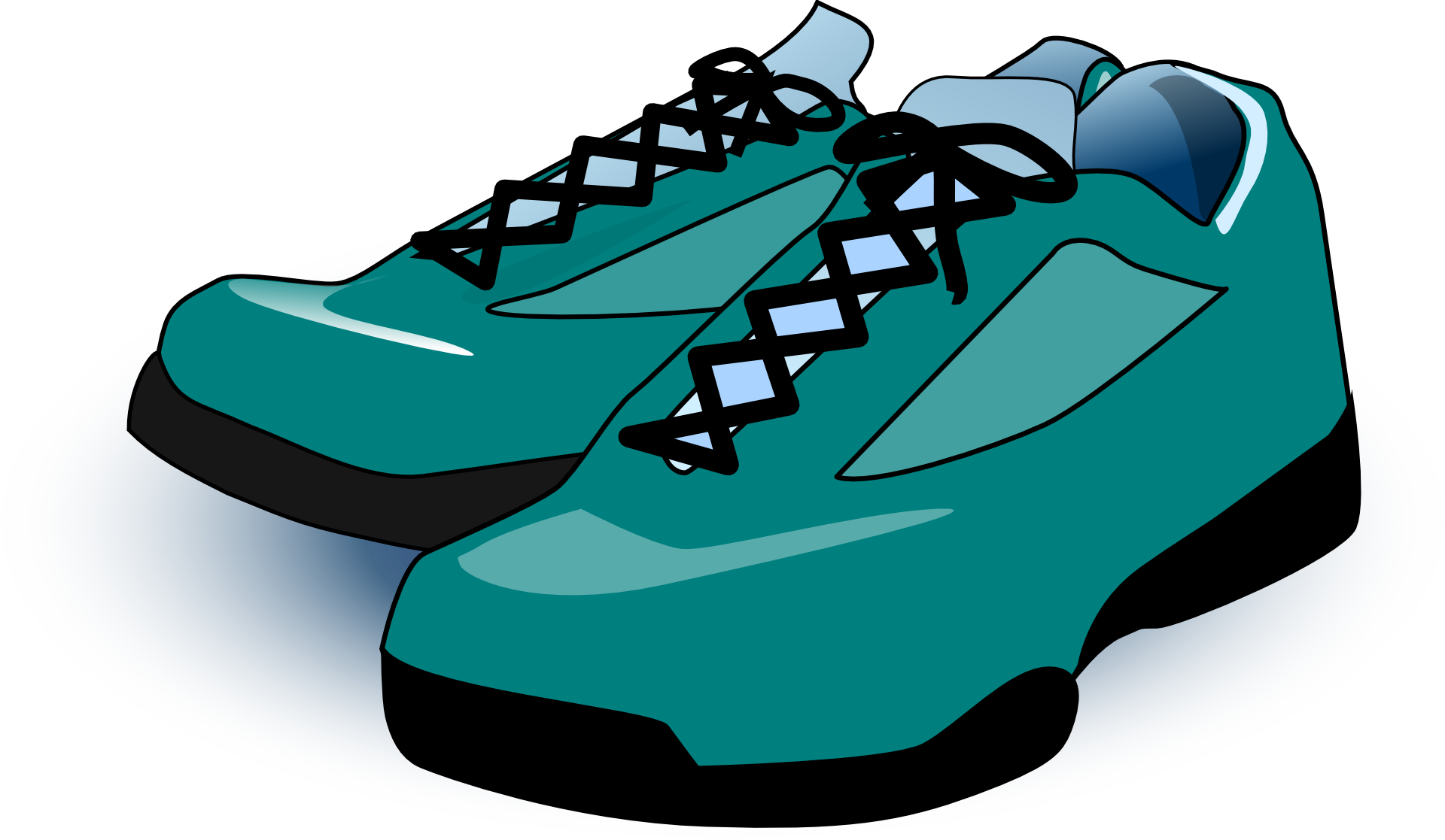 Tennis Shoe Cliparts 18, Buy Clip Art Running Trainers Clip Art Png Download Full Size