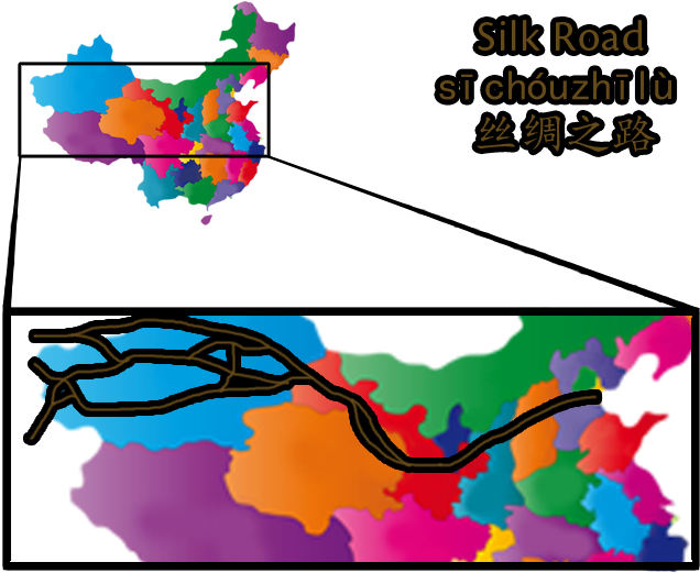 The Silk Road Was The First "coming Out Party" For - Graphic Design Clipart (655x550), Png Download