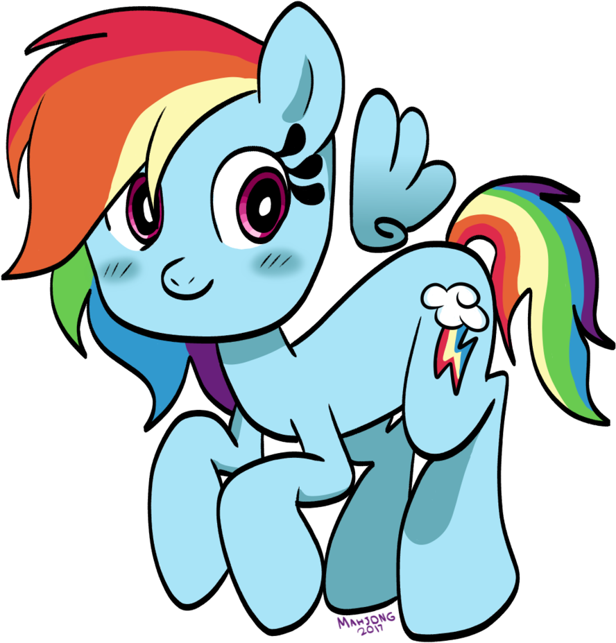 Mahjong-jongara, Rainbow Dash, Safe, Simple Background, - Cartoon Clipart (1024x1024), Png Download