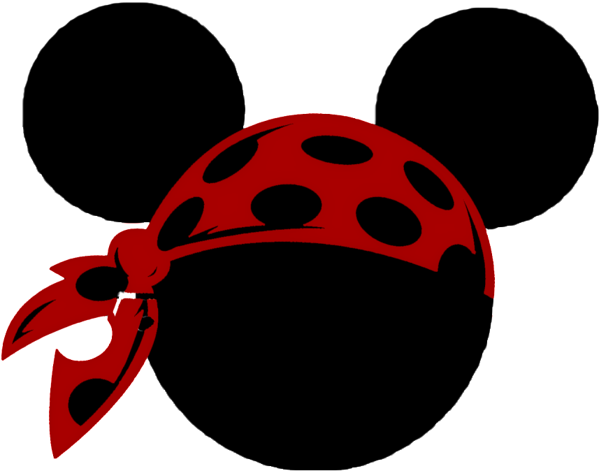 Disney Cruise, Disney Trips, Mickey Mouse Silhouette, - Mickey Pirate T Shirts Clipart (1024x787), Png Download