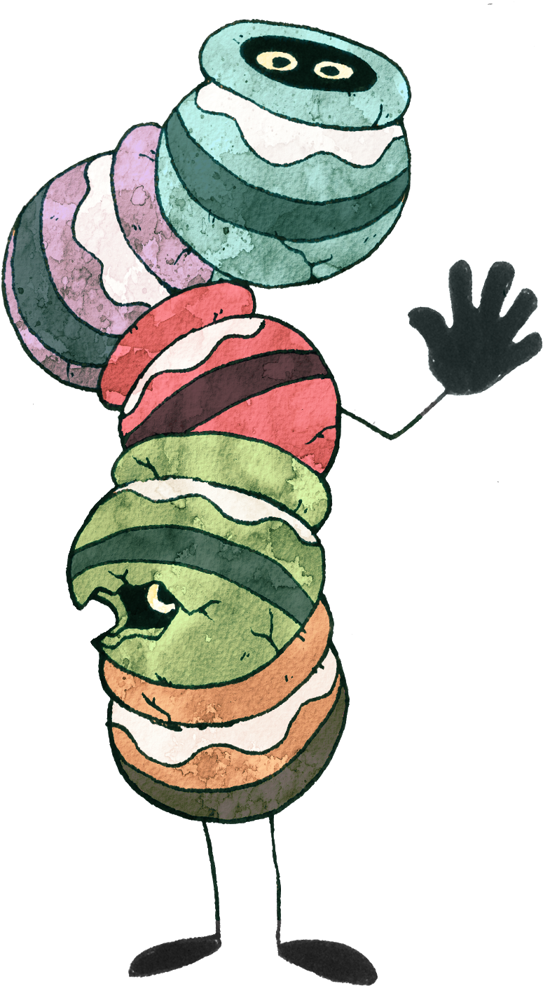 Pot Friends Creatures That Hide In Pots - Illustration Clipart (1000x1447), Png Download