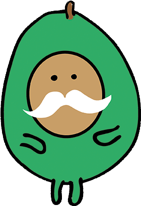 #birthday#bo#for - Avocado Gif Transparent Clipart (800x800), Png Download