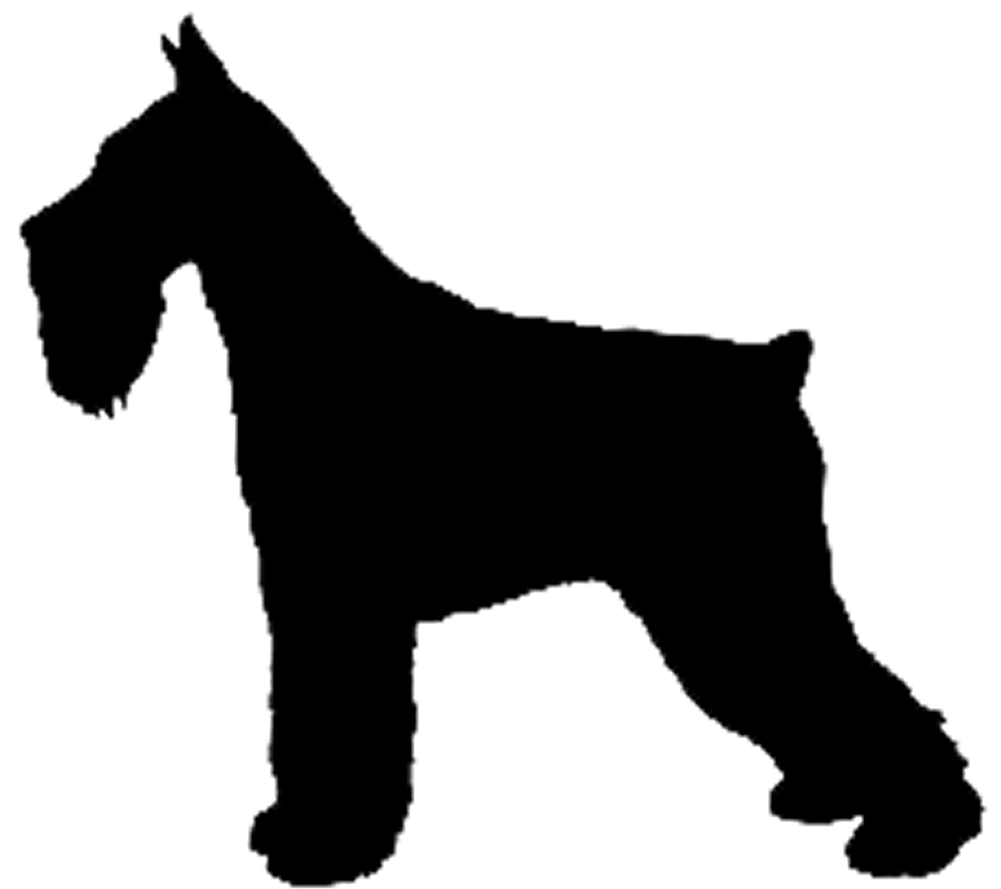 Giant Schnauzer Silhouette At Getdrawings - Giant Schnauzer Silhouette Clipart (1000x1000), Png Download