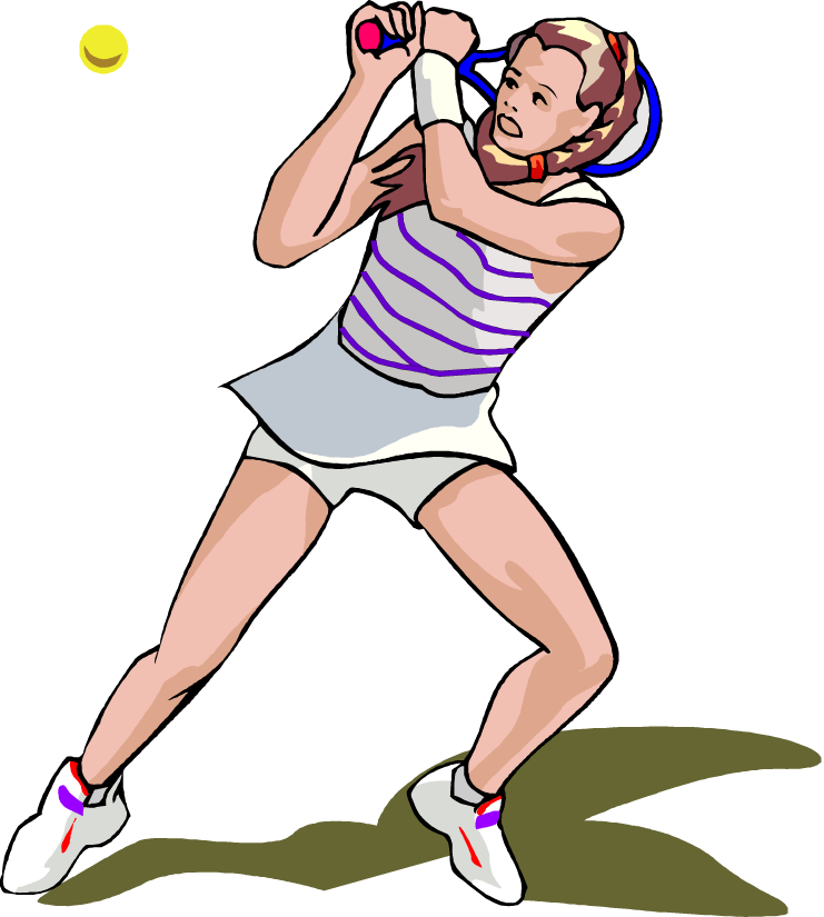 Png - - Clipart Female Tennis Players Transparent Png (741x825), Png Download