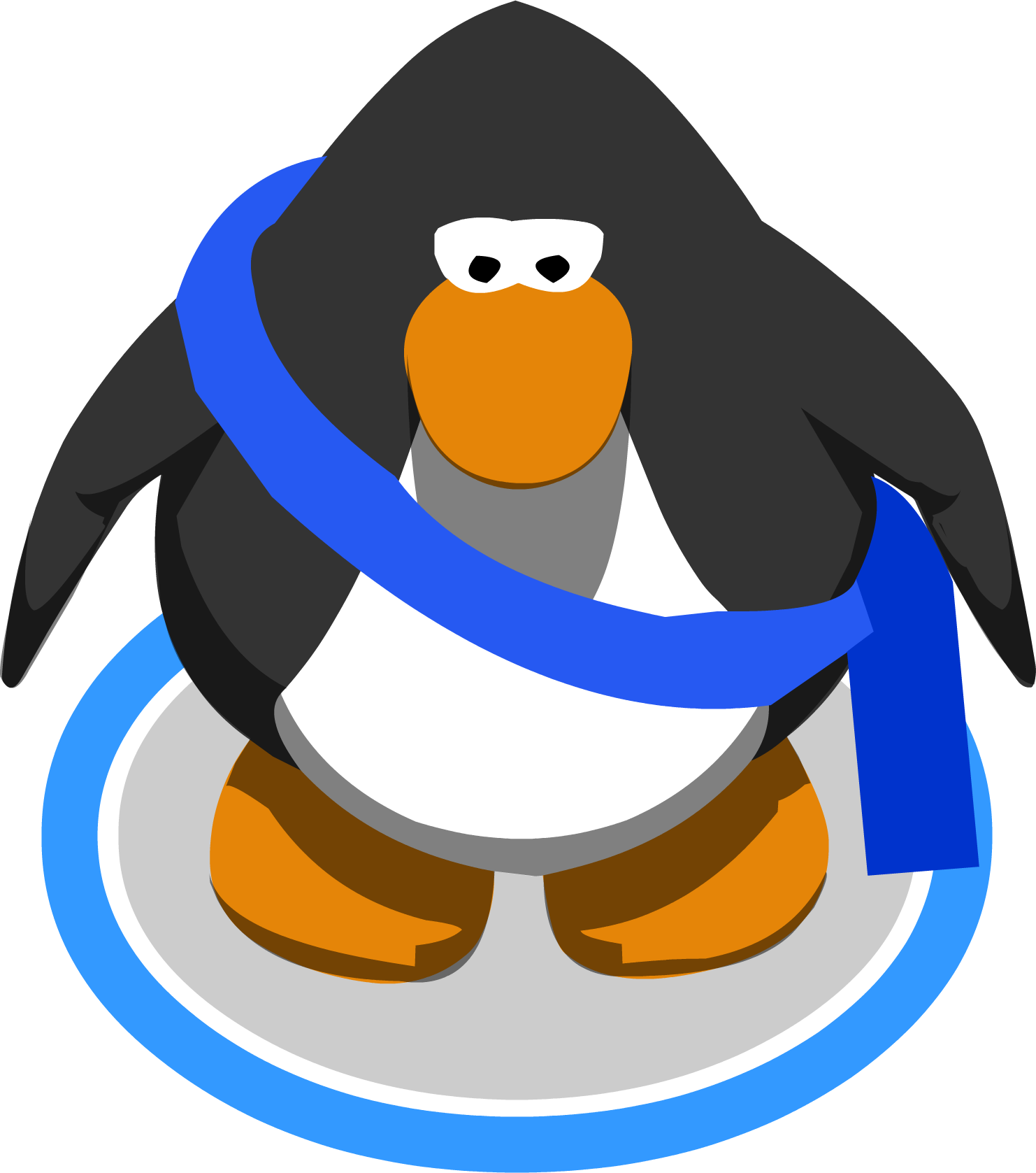 Blue Mail Bag In Game - Club Penguin Png Clipart (1482x1677), Png Download
