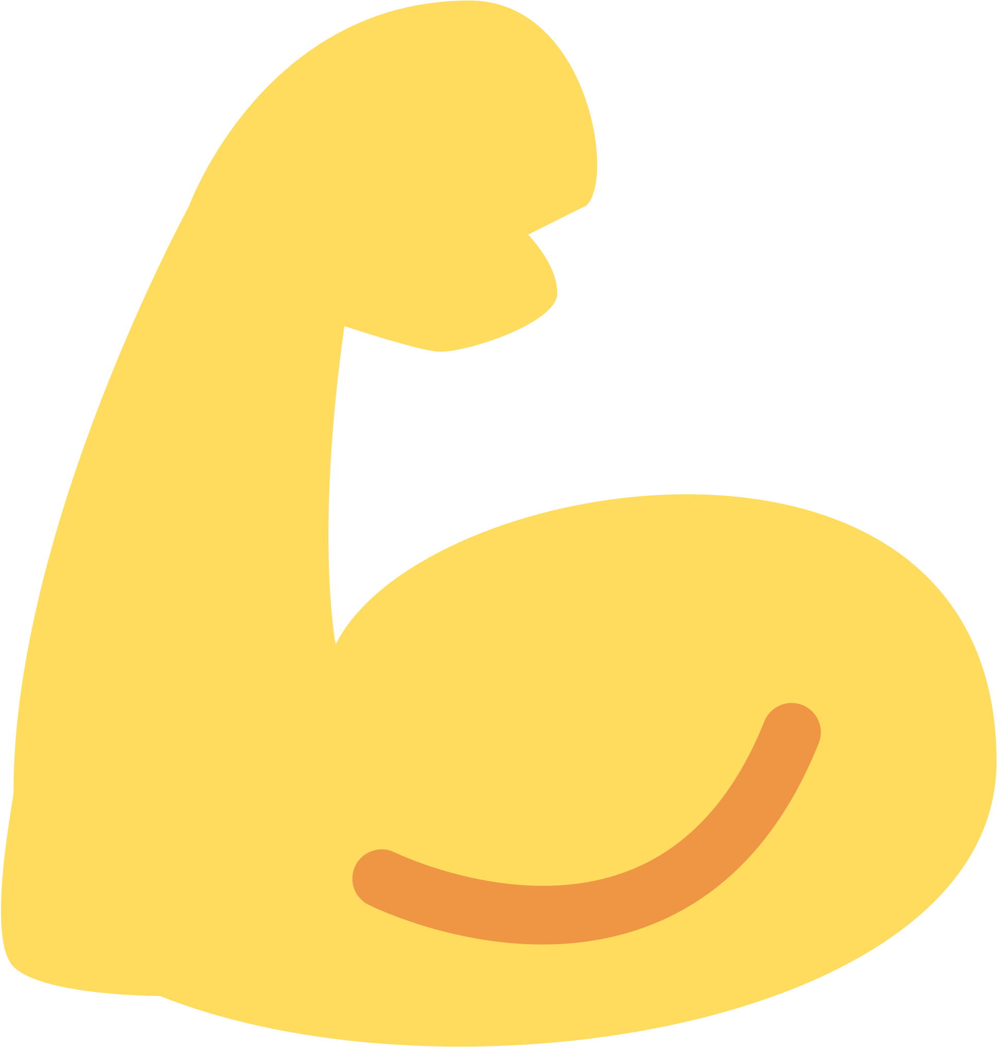 Flexed Biceps - Emojis Biceps Flexionado Clipart (2048x2048), Png Download