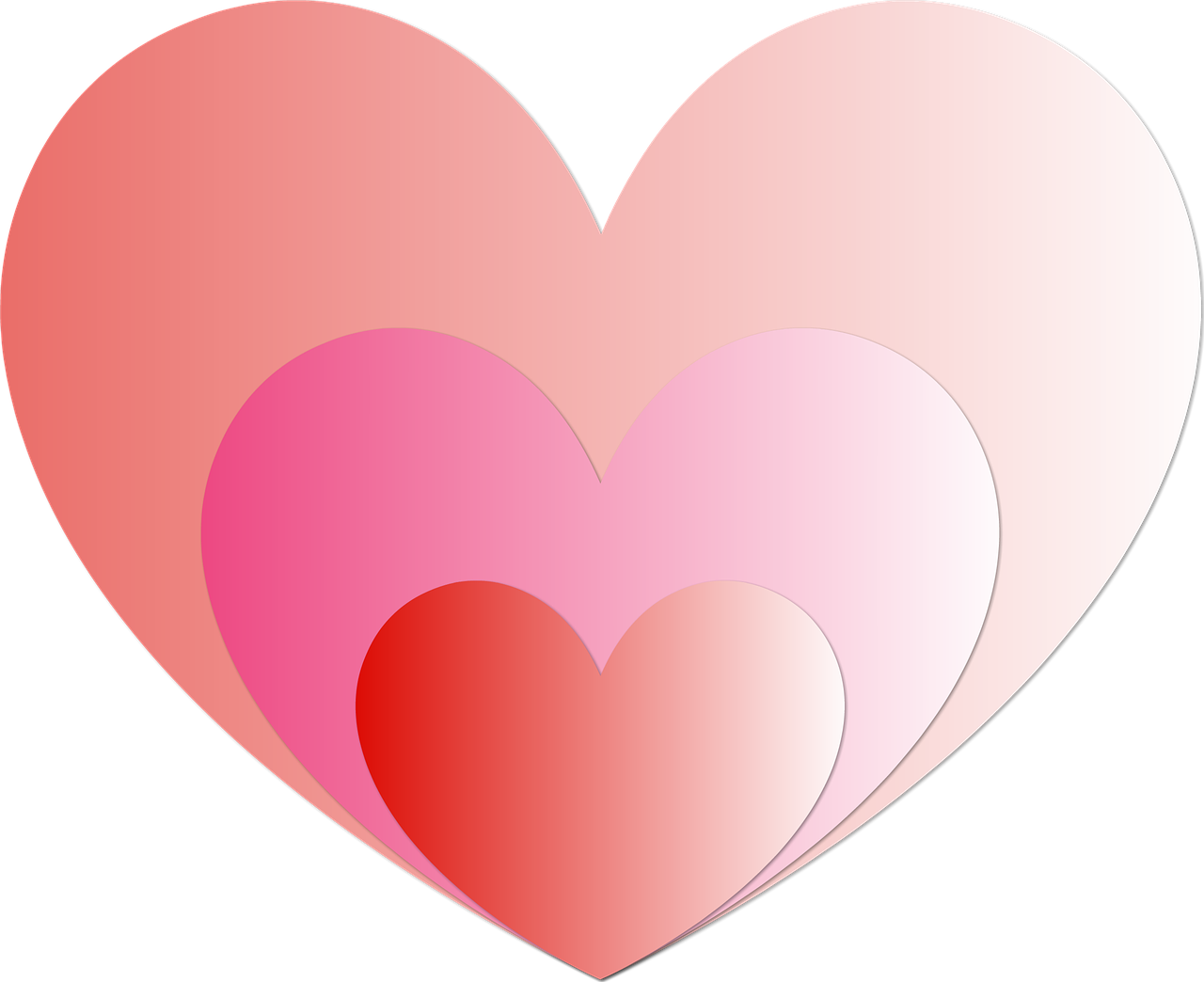 Hearts Heart Red Rosa Love Png Image - Drawing Clipart (1280x1044), Png Download