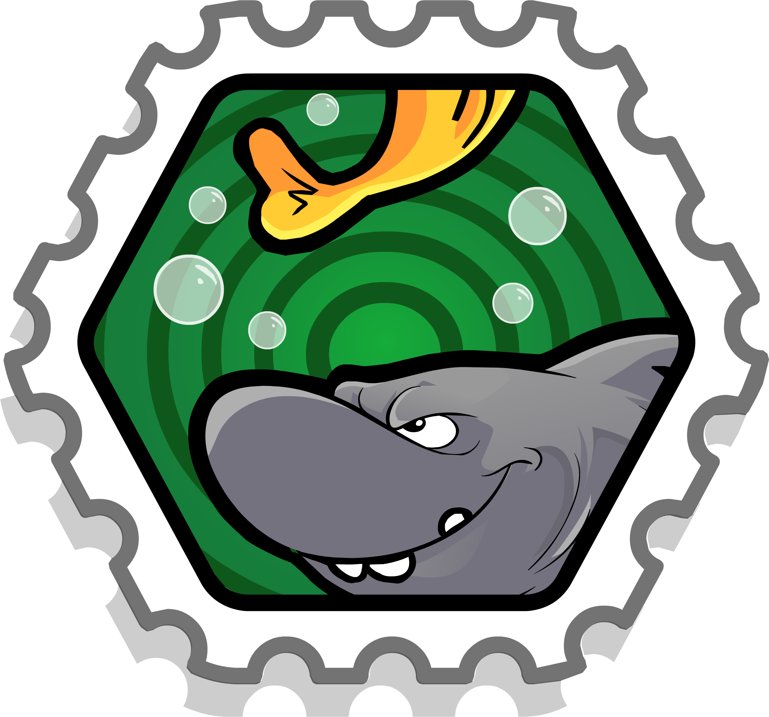 Snack Attack Stamp - 3 Coin Bubbles Stamp Clipart (2447x2280), Png Download