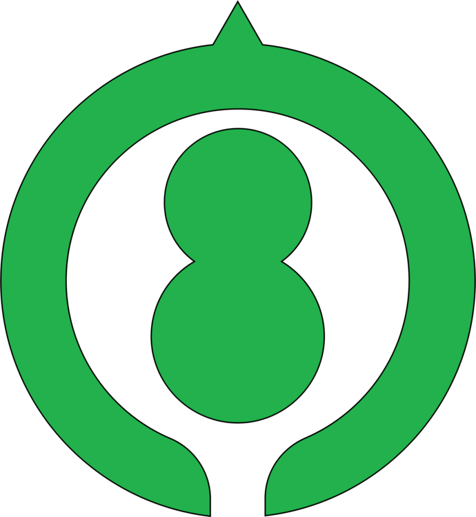 Green Circle Point Leaf Smiley - Miya, Gifu Clipart (690x750), Png Download