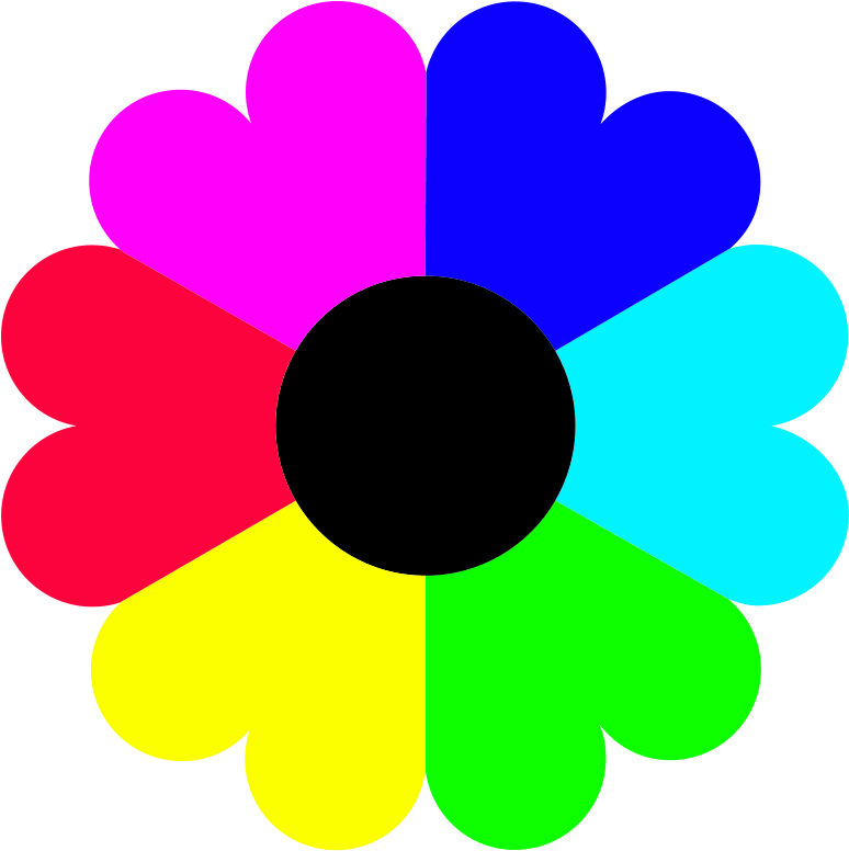 Color Drawing Petal Computer Icons - Flower Clip Art Colour - Png Download (749x750), Png Download