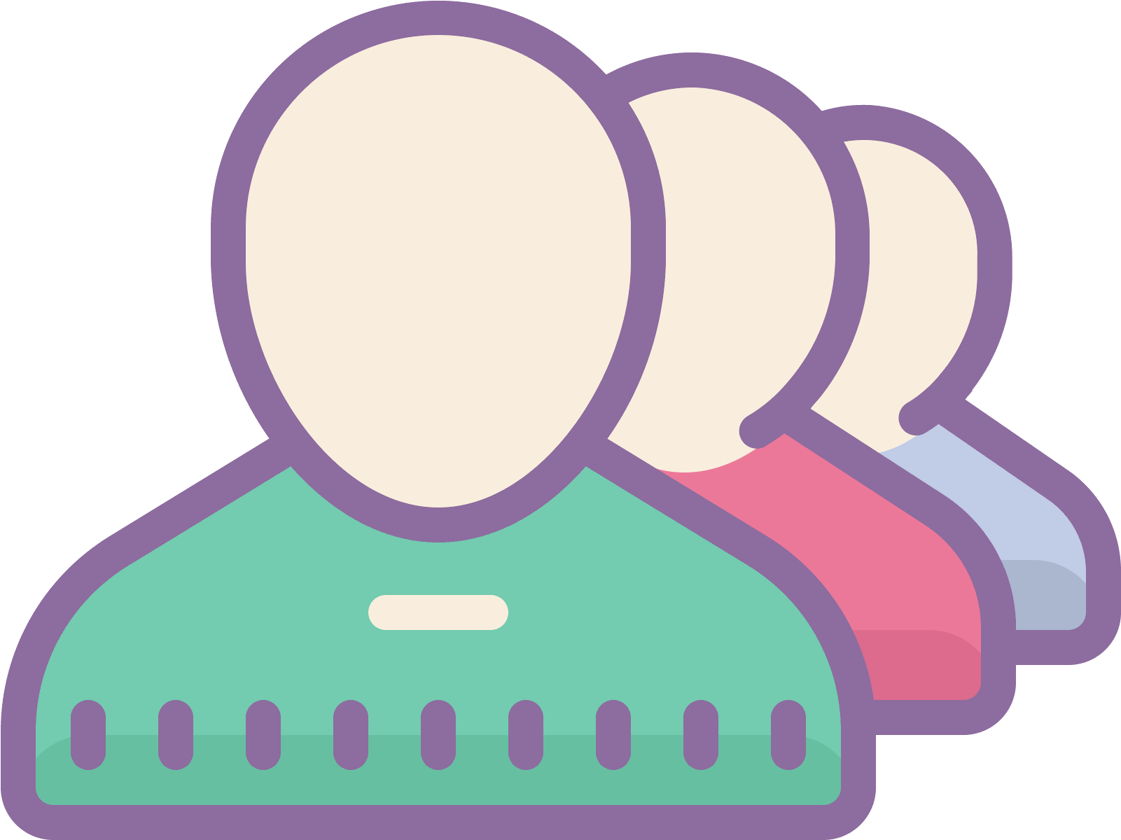 It's A Logo Of Queue Reduced To The Top Half Of Three - Queue Icon Clipart (1600x1600), Png Download