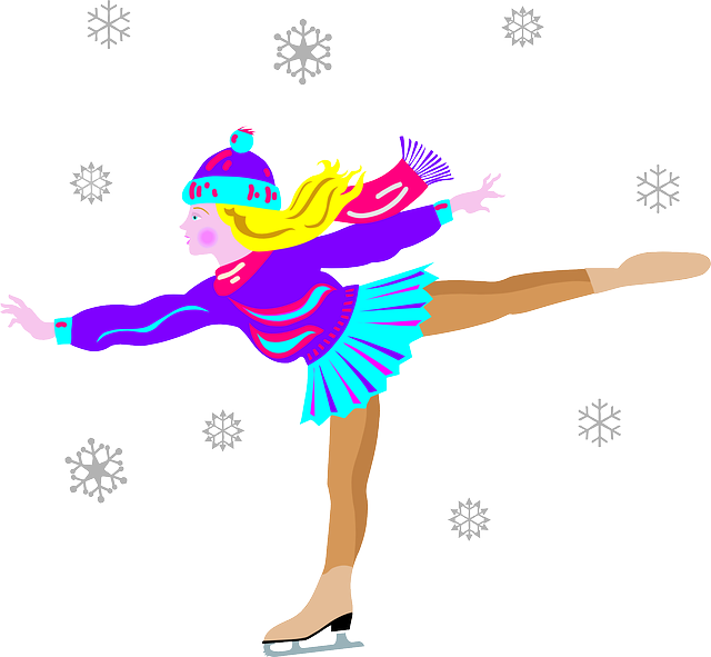 Figure Skating Jumps And Spins What's The Diff An Olympics - Girl Ice Skating Png Clipart (640x591), Png Download
