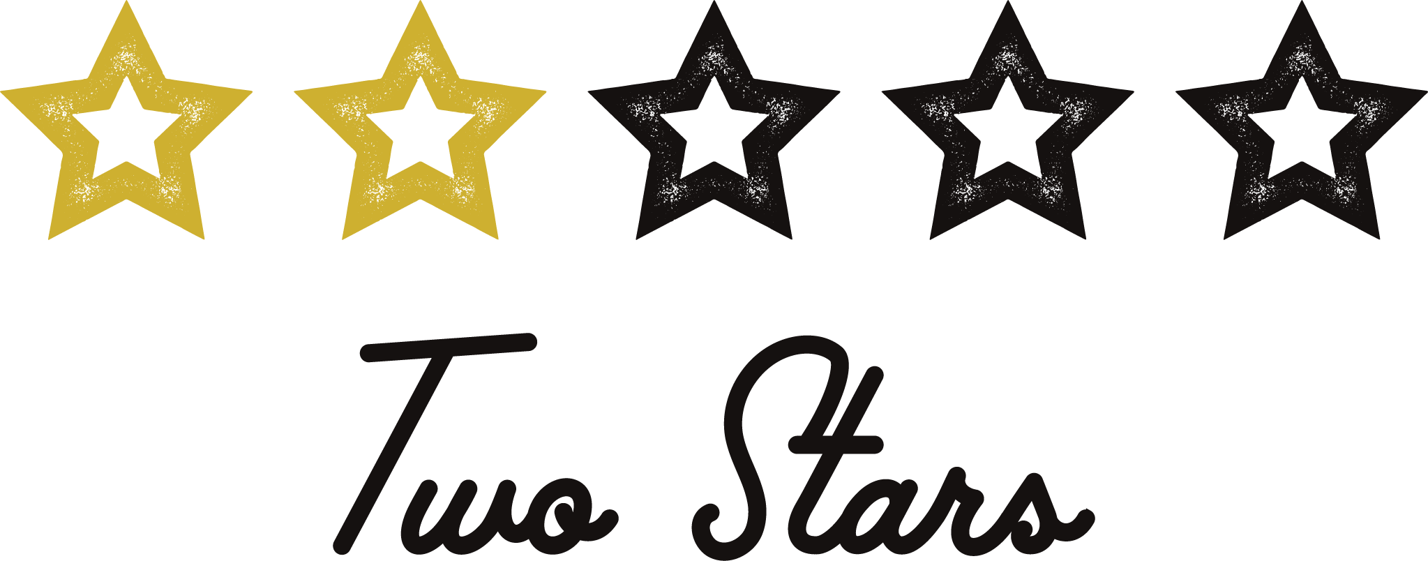 2 Out Of 5 Stars Transparent Background Clipart (2047x804), Png Download