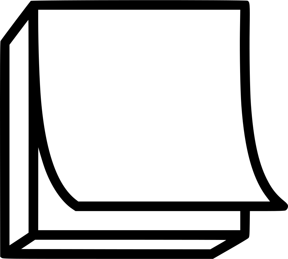 Png File - Post-it Block Clipart (980x882), Png Download