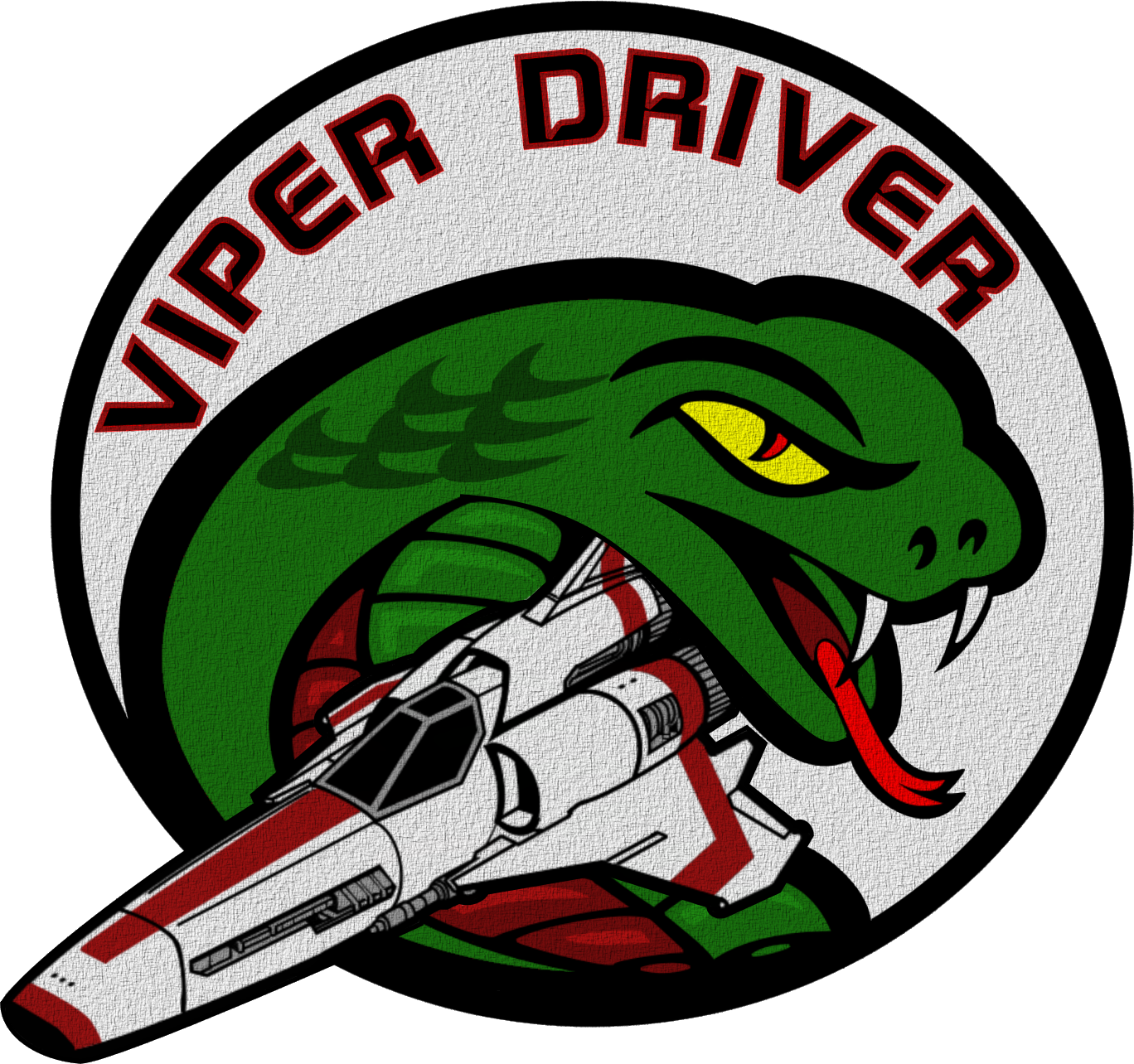 Battlestar Galactica Viper Driver Flight Patch By Viperaviator-d9y8od0 - Colonial Viper Clipart (1368x1284), Png Download