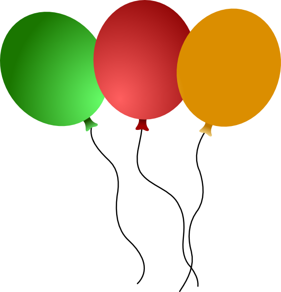 Balloons Clip Art - Png Download (576x598), Png Download
