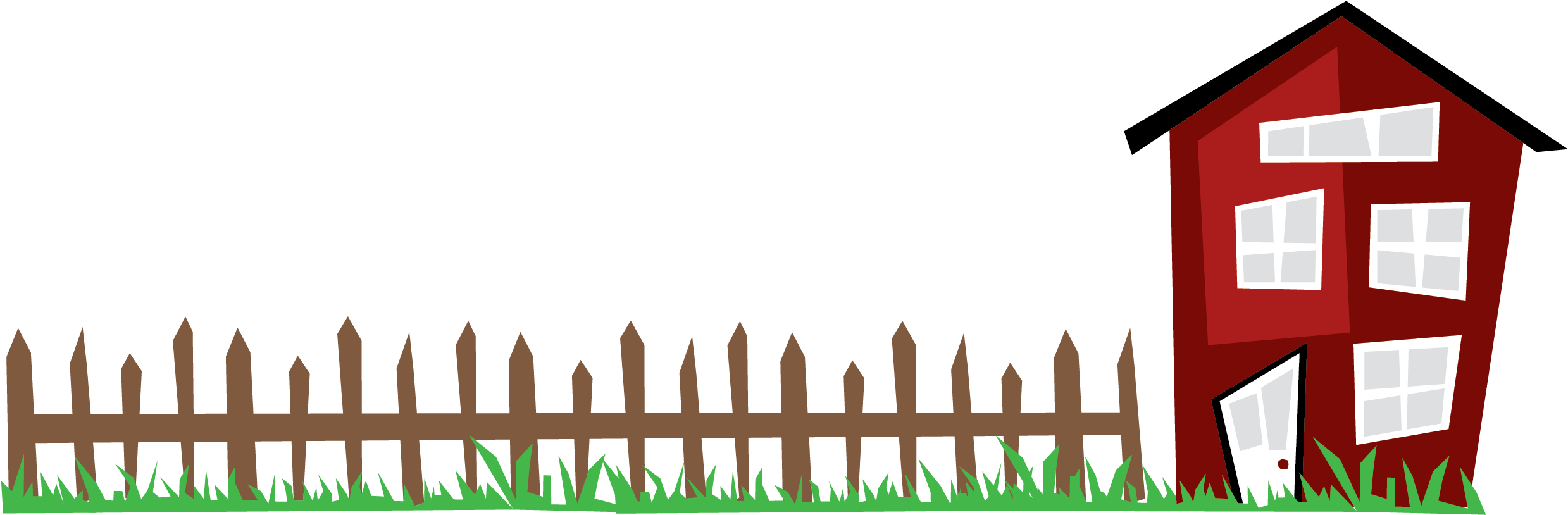 House Parties - House Clipart (2642x950), Png Download