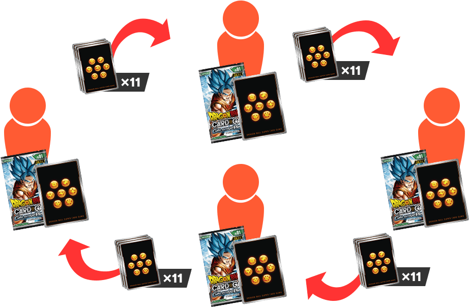 How To Play [drafting] - Dragon Ball Z Super Card Game Series 1 Galactic Battle Clipart (960x613), Png Download