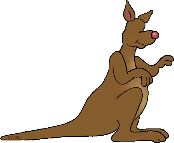 Animals Clip Art By Phillip Martin, Kangaroo - Kangaroo - Png Download (648x518), Png Download