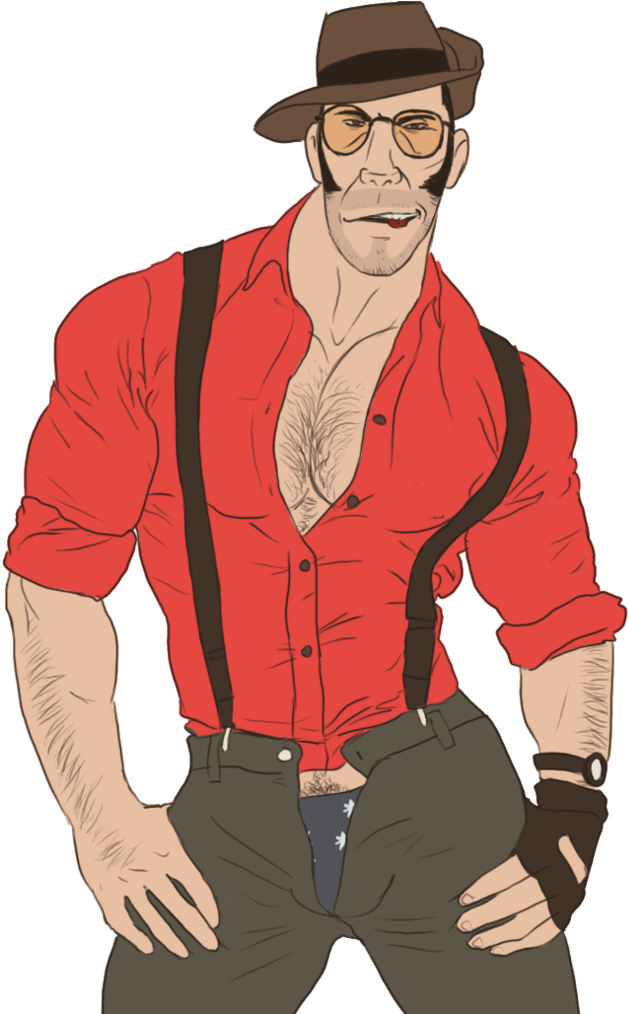 Suspenders By Sniperstalker-d5jvo6d - Illustration Clipart (789x1013), Png Download