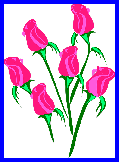 Shocking Clip Art On - Roses Clip Art - Png Download (495x670), Png Download
