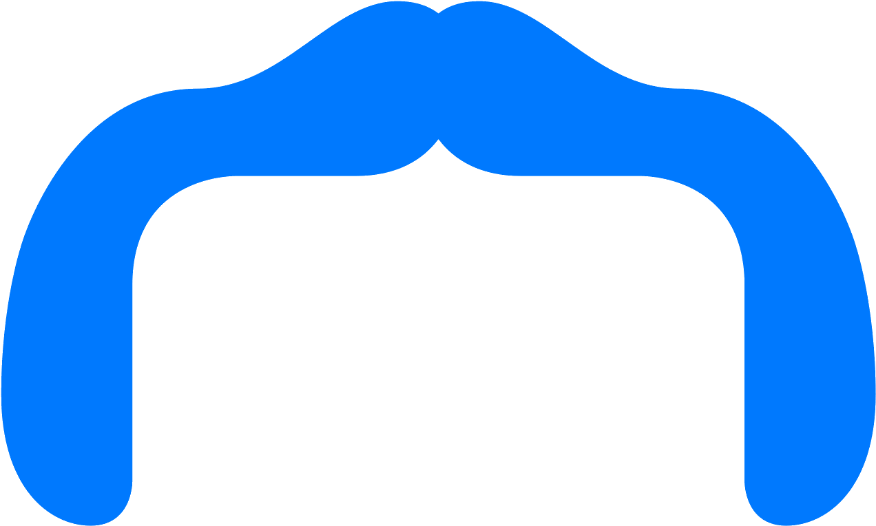 Horseshoe Mustache Download - Horseshoe Mustache Clipart - Png Download (1600x1600), Png Download