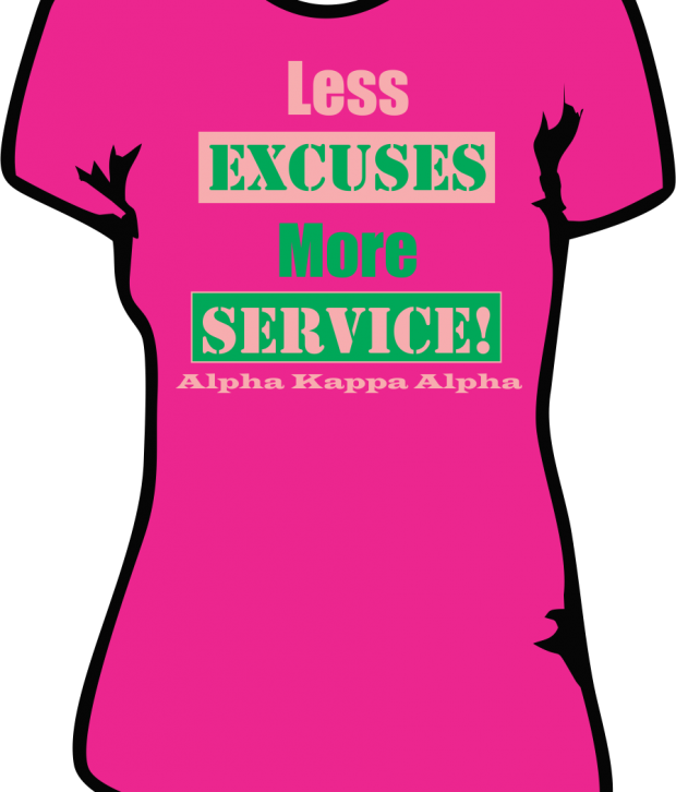 Alpha Kappa Alpha T-shirt - T-shirt Clipart (620x726), Png Download