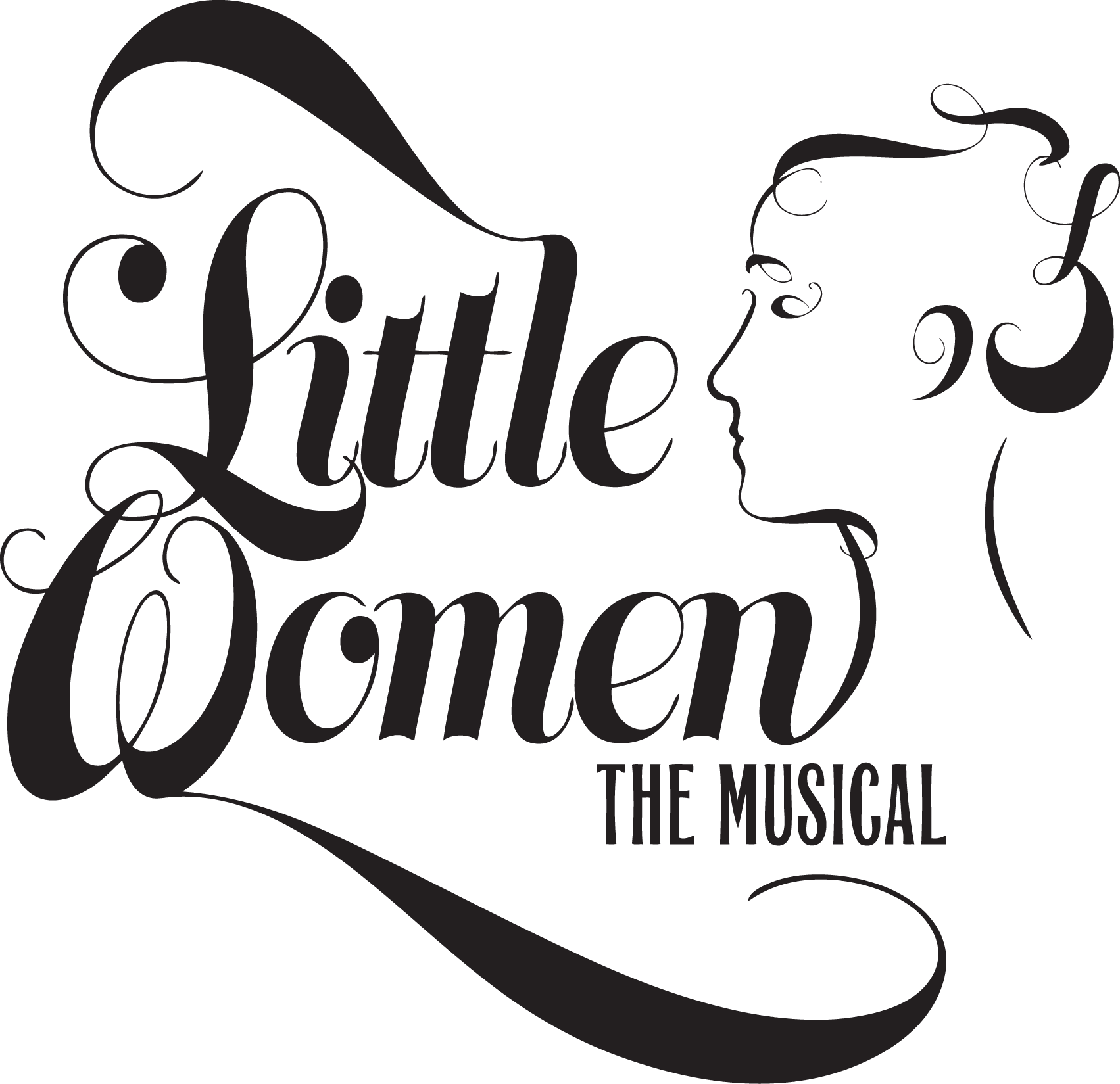 05 Little Women Black - Little Women Musical Clip Art - Png Download (1703x1649), Png Download