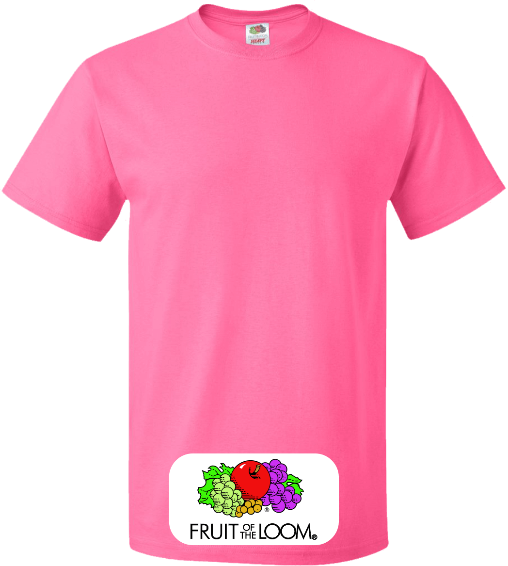 Clipart Shirt Neon Shirt - Pink Color T Shirts - Png Download (1048x1167), Png Download