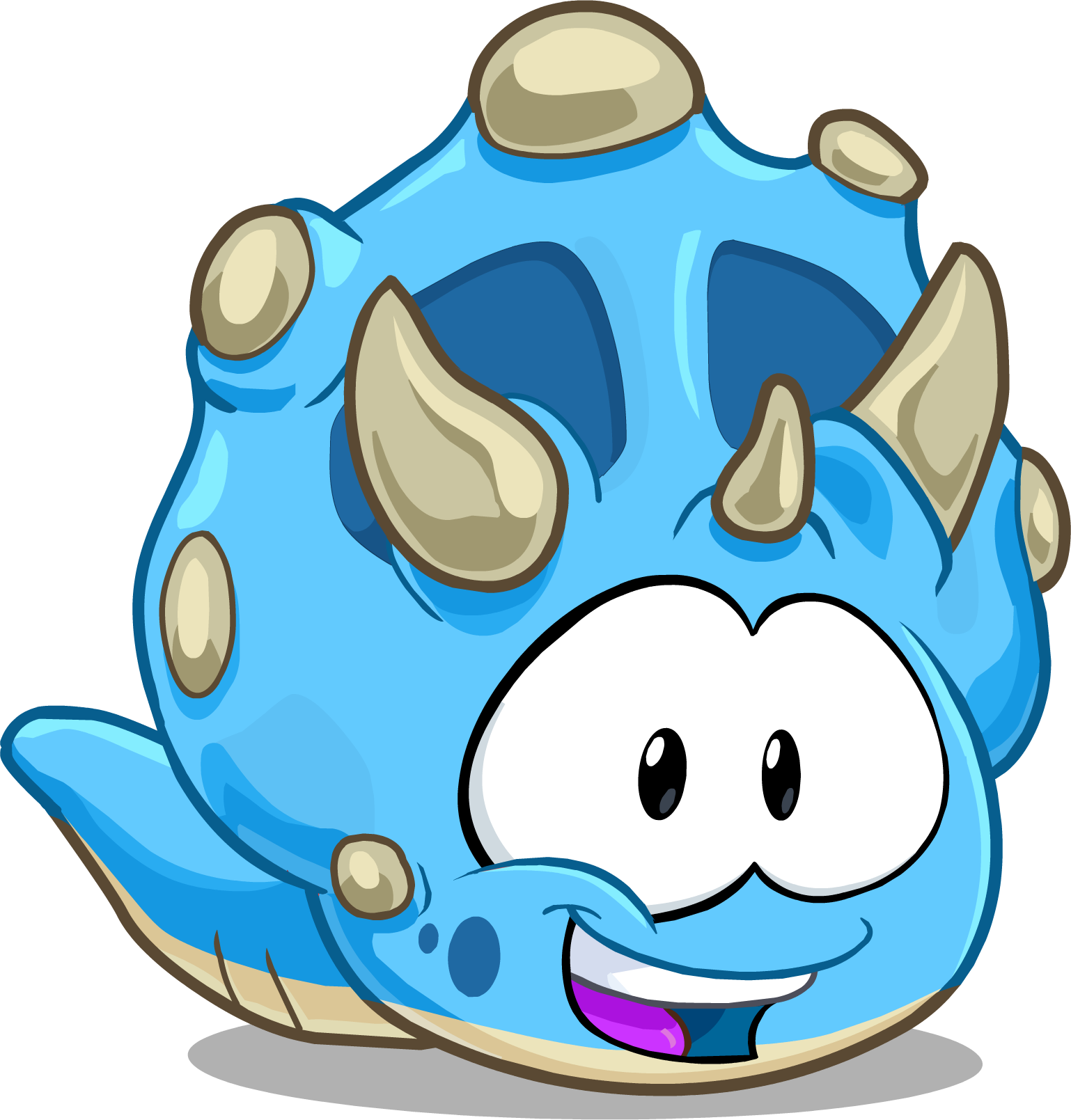 Bluedinopuffle - Club Penguin Online Puffles Clipart (1538x1609), Png Download