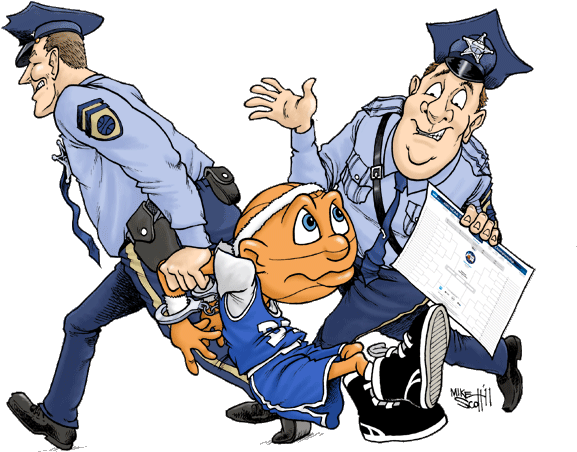 Bracket Boy Returns To Prove Himself After Arrest For - Cartoon Clipart (600x523), Png Download