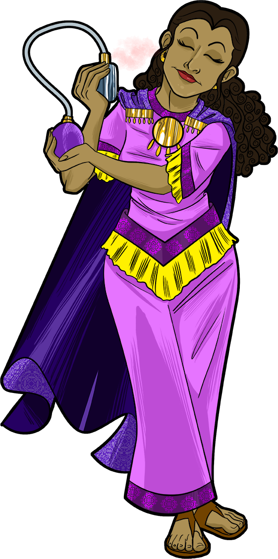 Esther Prepares To Meet The King Of Persia - Esther Bible Clip Art - Png Download (561x1128), Png Download