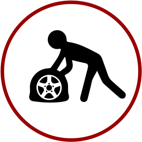 Hey Your Tire Is Flat - Tire Clipart (1000x497), Png Download