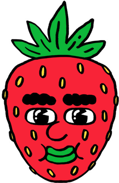 Work - Info - Strawberry Gif Png Clipart (640x640), Png Download