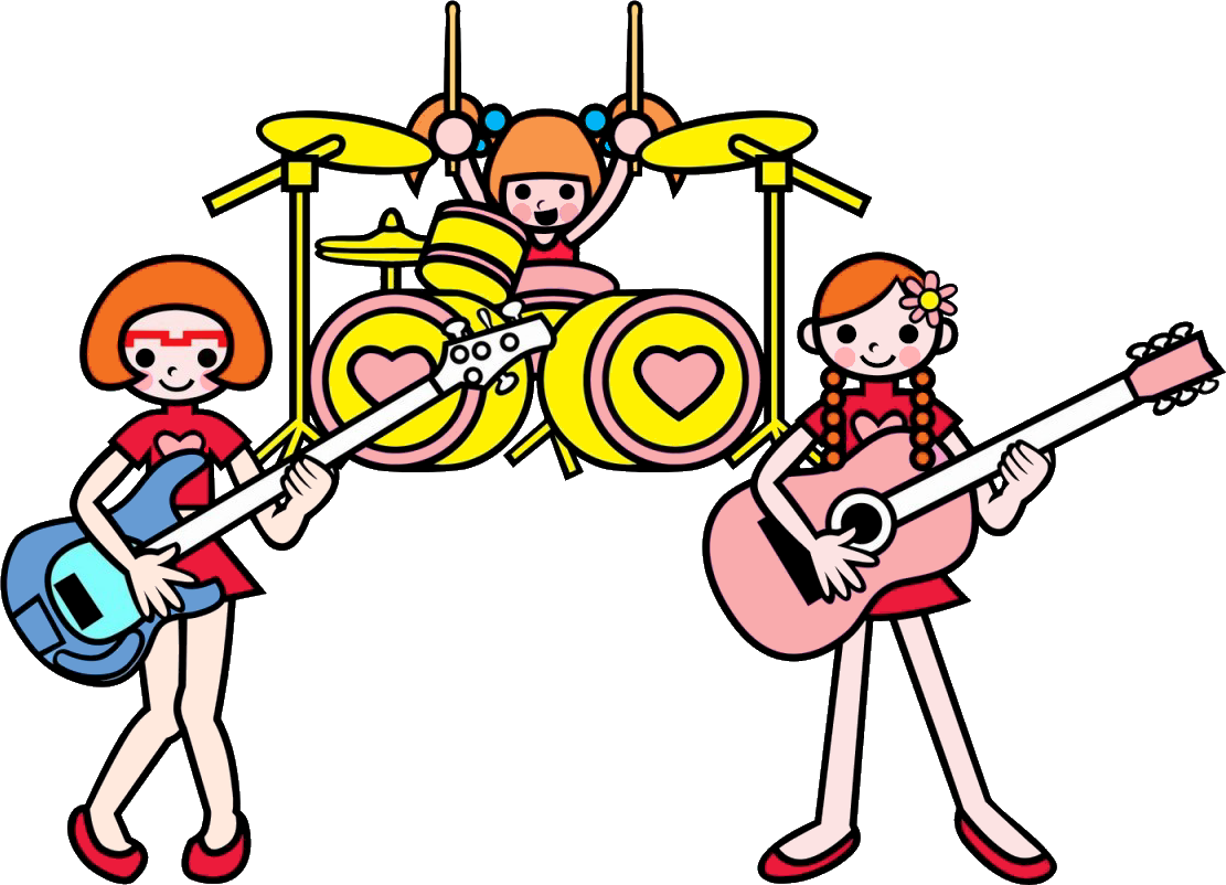 Drums Clipart Drum Beat - Rhythm Heaven Drum Girls - Png Download (1111x802), Png Download