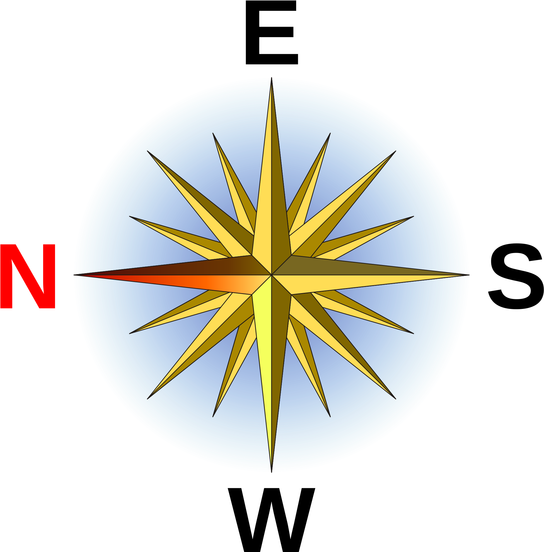 Compass Rose Clipart 9, Buy Clip Art - Cool Compass Rose Designs - Png Download (2000x2000), Png Download